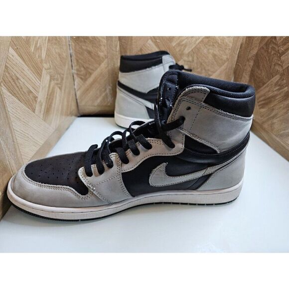 Size 15 - Jordan 1 Retro OG High Shadow 2.0 Men's Gray 335 - Picture 2 of 14